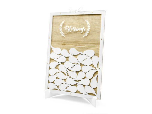Picture of WOODEN GUEST BOOK - BLESSINGS 27.5 X 39.5CM